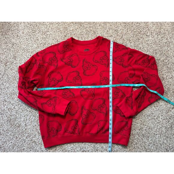 THE GRINCH Sweatshirt, Size XL, Christmas, Holiday, Red - Picture 5 of 8